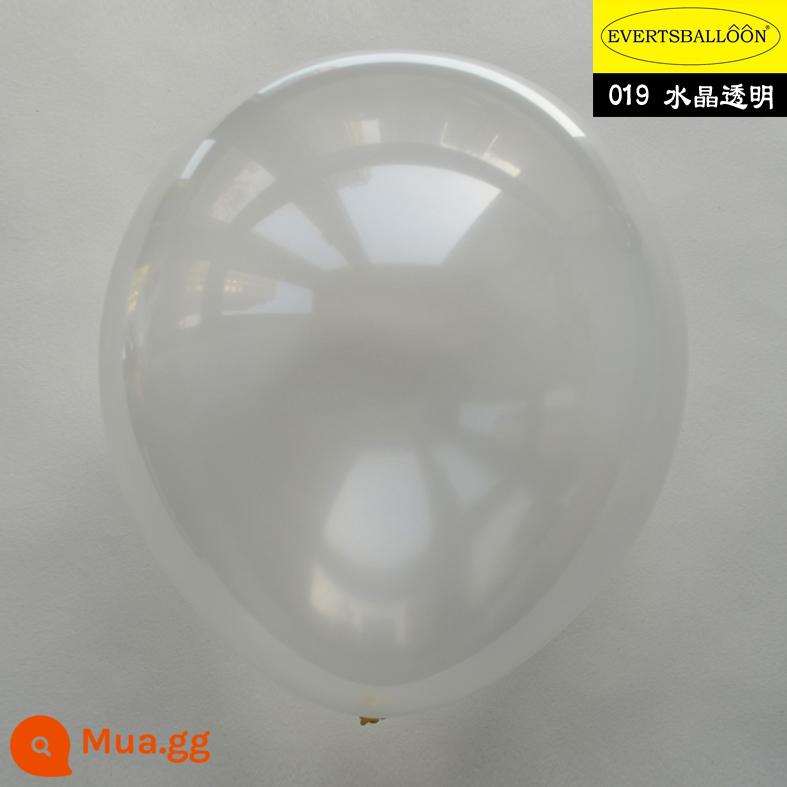 10 inch nhập khẩu tròn bong bóng cao su 10 màu tiêu chuẩn trang trí đám cưới vòm cưới sinh nhật bóng tiếp liệu - Trong suốt 10 miếng