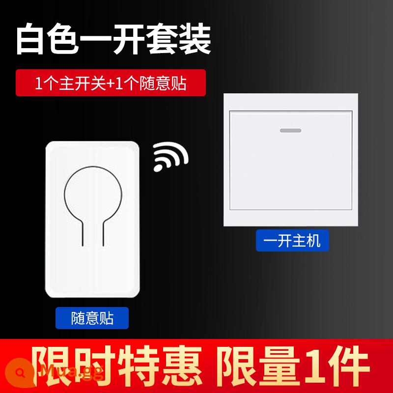 Hộ Gia Đình 220V Không Dây Điều Khiển Từ Xa Công Tắc Ổ Cắm Không Dây Từ Xa Thông Minh Công Suất Cao Đèn Bơm Nguồn Điện - [Ưu đãi đặc biệt màu trắng] Gói một gói nhãn dán miễn phí nhỏ, giới hạn một bộ