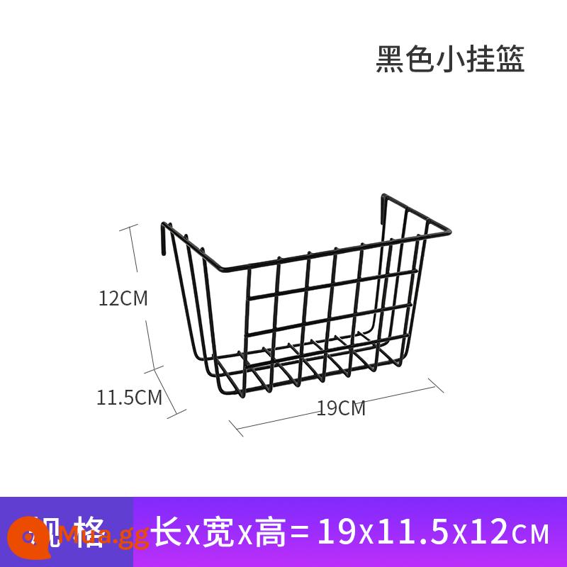 Lưới đen mẫu giáo làm việc ảnh tường lưới sắt kệ siêu thị sắt nền trang trí giá trưng bày - Giỏ treo nhỏ màu xanh đen