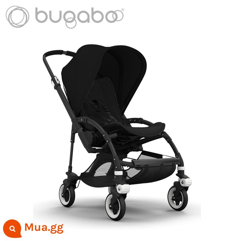 Xe đẩy em bé Bugaboo Bee3 Borg step bee5 gập 2 chiều có thể ngồi nằm nhẹ dù ô tô mẹ yên tâm nhé - mui xe màu đen của xe bee3