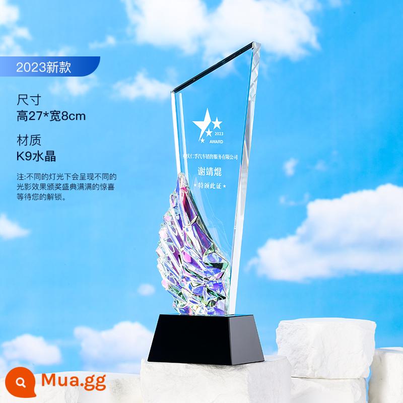 Crystal Trophy Tùy chỉnh Cuộc thi Hội nghị thường niên Pentagram High -New - Aya 04