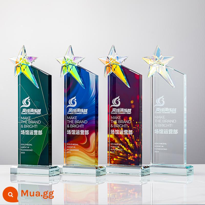 Crystal Trophy Tùy chỉnh Cuộc thi Hội nghị thường niên Pentagram High -New - lực lượng mới