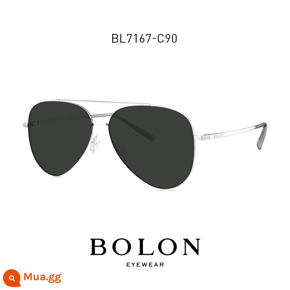 BOLON Khủng Long Bạo Chúa Kính 2022 Sản Phẩm Mới Kính Phi Công Lái Xe Kính Mát Nam Triều BL7167 - BL7167C90 Xám đủ màu (ánh sáng phân cực)