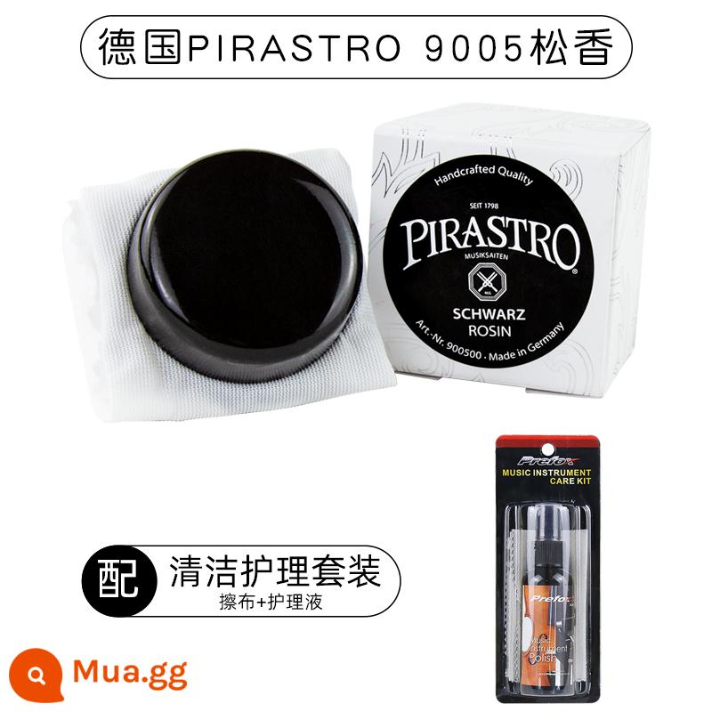 Đức nhập khẩu PIRASTRO nhựa thông đen chuyên nghiệp violon nhựa thông đàn nhị nhựa thông khối 9005 loạt chung - 9005 (nhựa thông đen) + chất tẩy rửa thân đàn piano (có khăn lau)