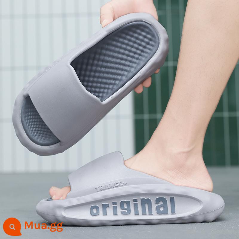 Dép Nam Thể Thao Dã Ngoại Mùa Hè Đi Lái Đế Dày Đi Biển Sandal Size Lớn Mới 2023 - [Phong cách thời thượng] Xám