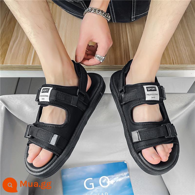 Sandals nam 2023 xu hướng thể thao chống trượt giày đi biển nam mới xì teen Việt Nam đế dày - [Phong cách thời thượng] Đen