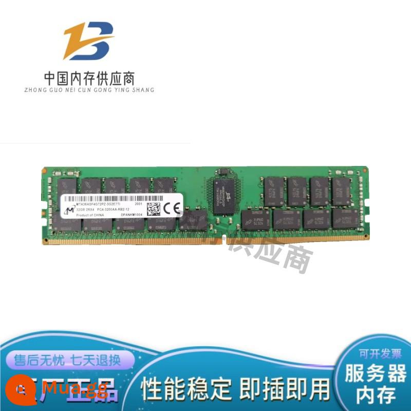 Micron 32G 2Rx4 DDR4 2666V 2933Y 3200AA Bộ nhớ máy chủ ECC REG RDIMM - Màu xanh hải quân