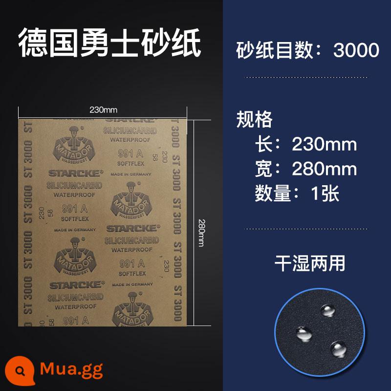 Giấy nhám của Chiến binh Đức 2000 lưới 3000 lưới, 1000 văn bản đánh bóng, giấy nhám nước đánh bóng, siêu mịn 5000 lưới - Obari Yushi thứ 3000