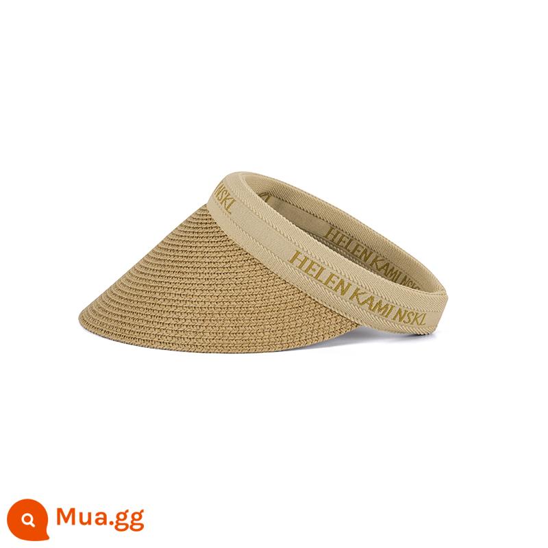 Mới Trống Đầu Hat Nữ Mùa Hè Chống Tia UV Thể Thao Ngoài Trời Mũ Lưỡi Trai Hat Vành Lớn Hat - Khaki