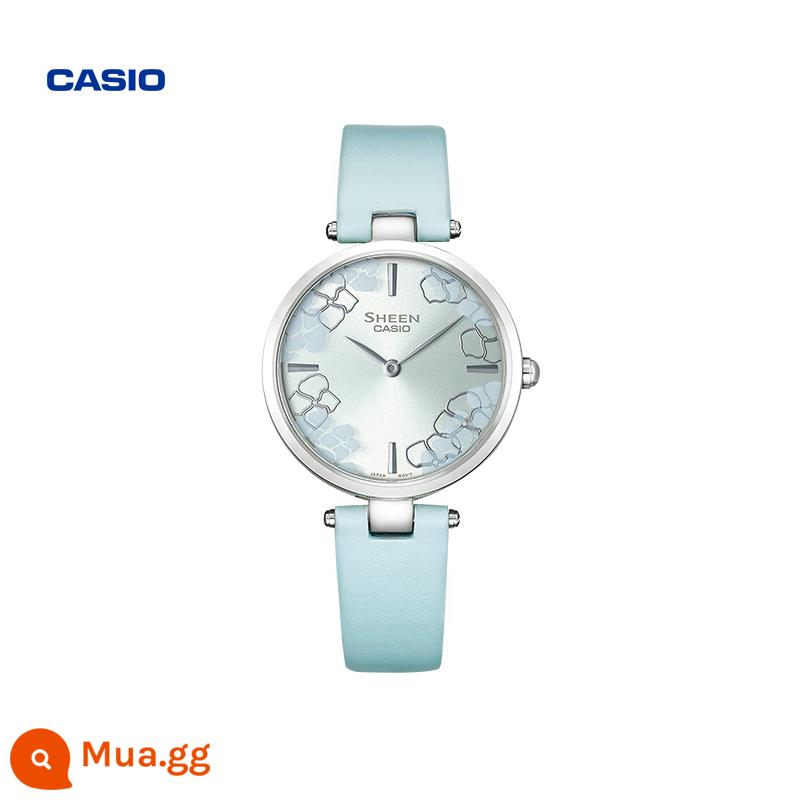 Cửa hàng hàng đầu của Casio SHEEN Hộp quà loạt hoa Nhật Bản Đồng hồ thời trang nữ CASIO chính thức - SHE-C110L-2AUPFH