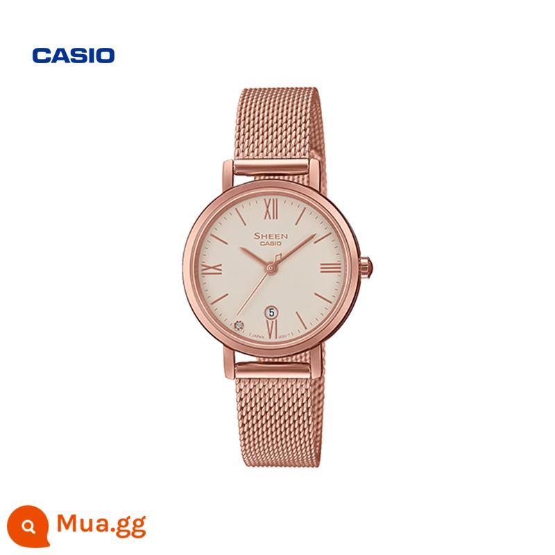 Cửa hàng hàng đầu của Casio SHE-4540 đồng hồ đeo tay nữ doanh nhân mặt số nhỏ chống thấm nước Trang web chính thức của CASIO chính thức của SHEEN - SHE-4540CGM-4AUPR