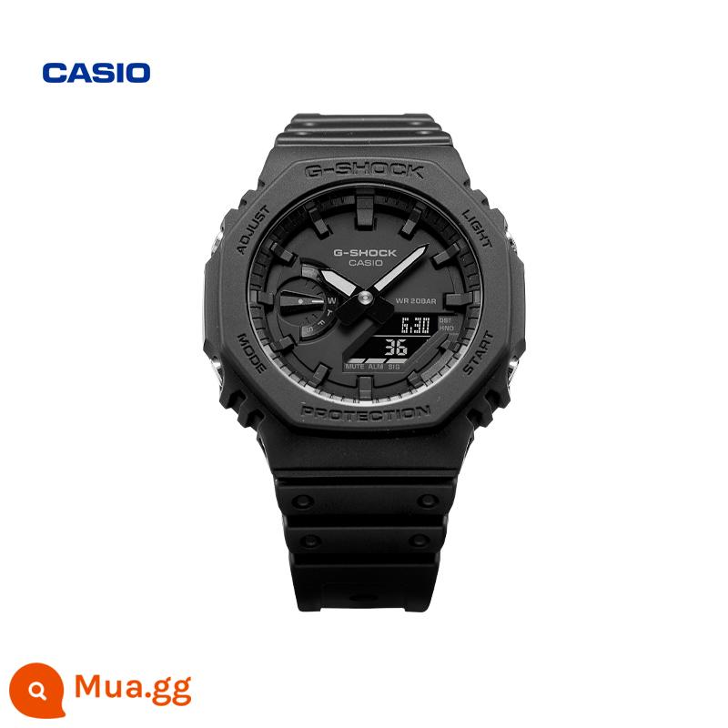 Cửa hàng hàng đầu của Casio GA-2100 Đồng hồ đôi nam hình bát giác hợp thời trang CASIO G-SHOCK - GA-2100-1A1PR