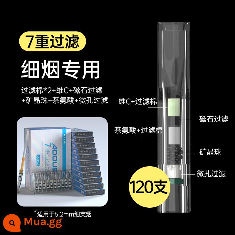 Aidoushi thuốc lá giữ bộ lọc dùng một lần chi nhánh tốt đặc biệt năm nặng tốt khói tar lọc nam và nữ xác thực - đen