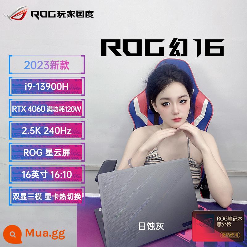 Rog Player National Fantasy 16 FLIP Phiên bản tưởng tượng 14 Fantasy 15 Asus 2022 Notebook thiết kế cao mới - Phantom 16/i9-13900H/RTX4060/xám nhật thực/mẫu mới 2023