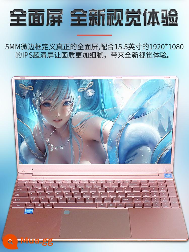 Laptop 15.6 chính hãng Intel hồng nhẹ siêu mỏng nhẹ xách tay nữ công sở đi học văn phòng - Người hâm mộ giải trí chơi game 20G+256G