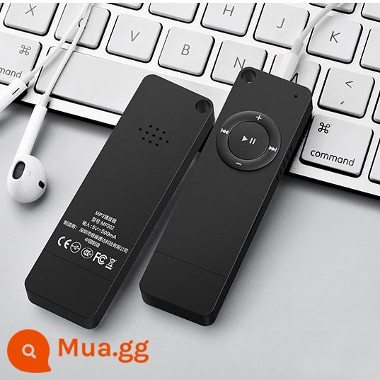 Hỗ trợ trình phát Bluetooth MP3 Walkman phiên bản dành cho sinh viên để nghe nhạc, kích thước nhỏ dành cho học sinh trung học chỉ nghe các bài hát có phát lại bên ngoài - Đen [có thể dùng làm loa ngoài + có thể kết nối với tai nghe Bluetooth]