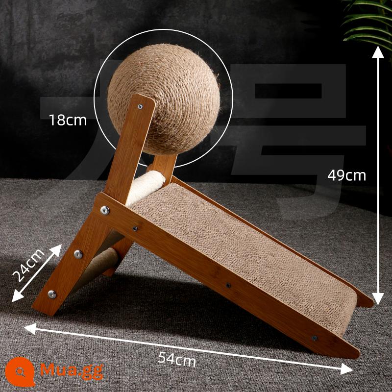 Sisal mèo cào bảng đồ chơi mèo chịu mài mòn và không đổ bảng vuốt mèo chống trầy xước mèo cào bóng dọc cực lớn đồ chơi cho mèo - Bóng sisal bậc thang lớn