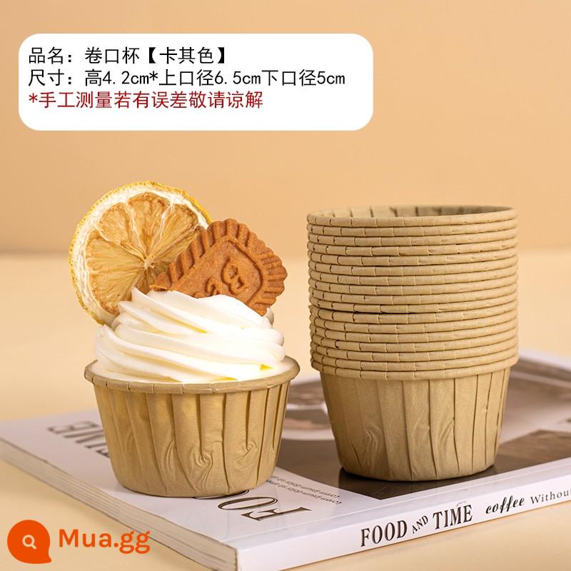 Trang trí bánh cupcake ngày phụ nữ lần thứ 38 Ngày phụ nữ lần thứ 38 Màu hồng tưởng tượng màu tím cốc Hộp quà tặng Thẻ tình yêu Chèn - Cốc cuộn kaki 50 gói