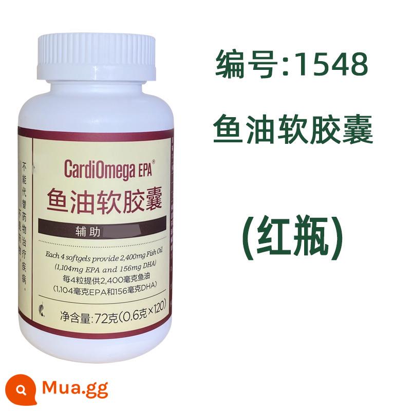 1548 Melaleuca CardiOmegaEPA Dầu cá Softgel Biển sâu Nước lạnh Trang web chính thức dành cho người lớn Chai màu đỏ chính hãng - màu đỏ