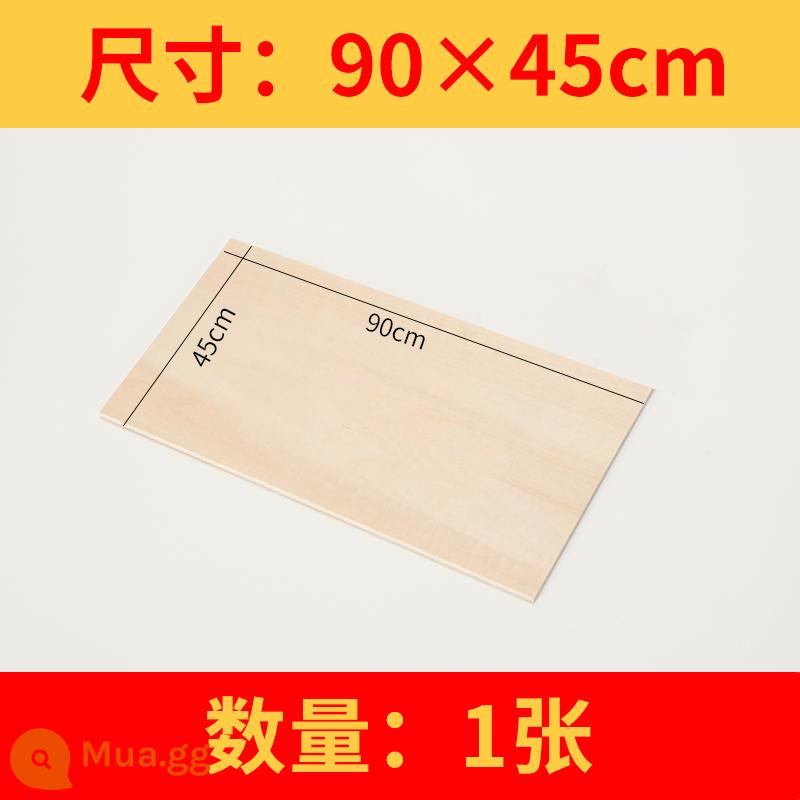 Tấm gỗ trầm mỏng ván ép tấm thủ công tự làm xây dựng mô hình tàu làm vật liệu khắc laser nhỏ và cắt tùy chỉnh - 90*45cm 1 cái