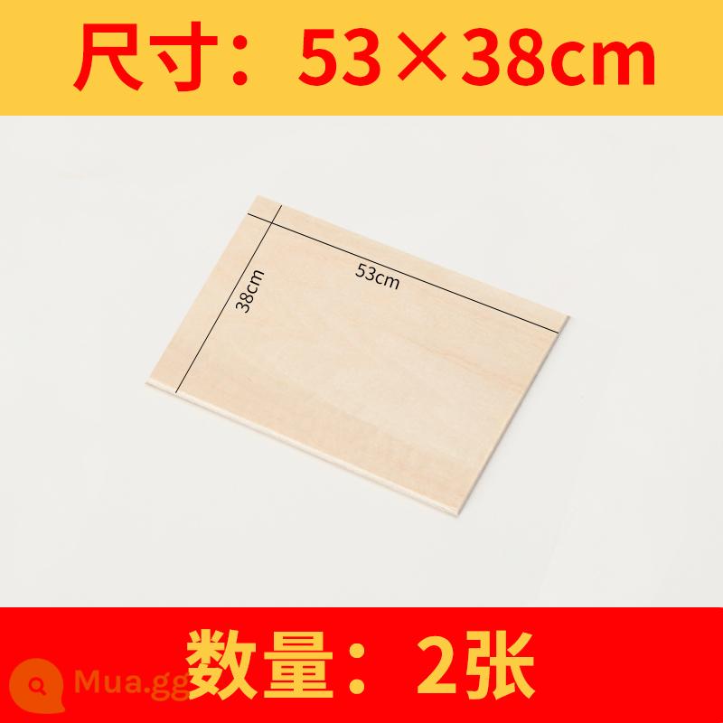 Tấm gỗ trầm mỏng ván ép tấm thủ công tự làm xây dựng mô hình tàu làm vật liệu khắc laser nhỏ và cắt tùy chỉnh - (4K)53*38cm 2 ảnh