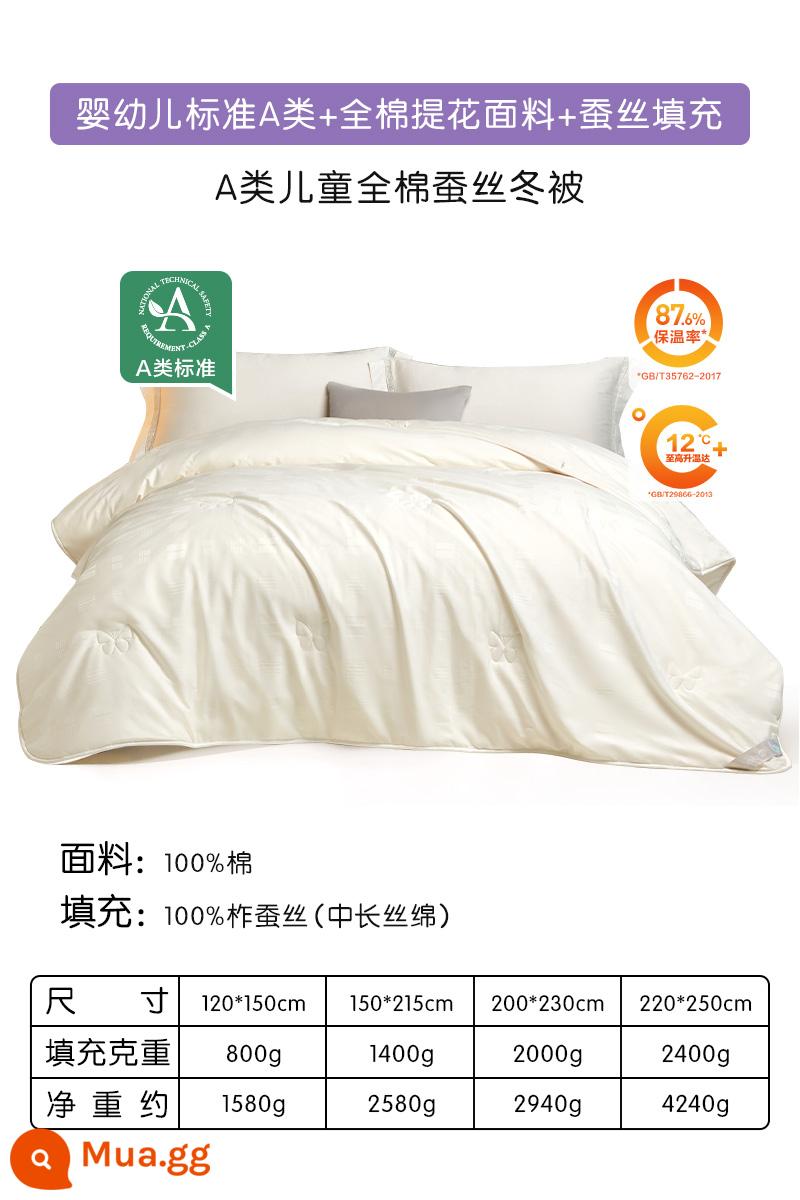 Luolai Home Dệt 100% chăn lụa kháng khuẩn dày chăn mùa đông chăn mùa xuân và mùa thu chăn điều hòa không khí chăn mẹ chăn lõi hai trong một - Chăn mùa đông [loại A dành cho trẻ sơ sinh + vải cotton jacquard + 100% lụa]