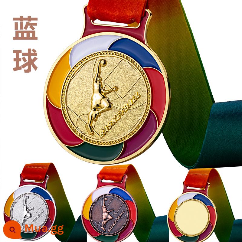 Huy chương pha lê tùy chỉnh trò chơi marathon bóng đá bóng rổ bóng bàn cầu lông kính kim loại nhỏ niêm yết tùy chỉnh - Bóng rổ mới - tùy chọn vàng, bạc và đồng