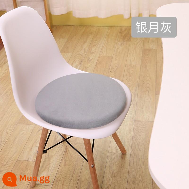 Bông và vải lanh đệm futon dày tròn phong cách Nhật Bản ban công bay cửa sổ sàn lười chiếu tatami đệm phòng ngủ đệm đệm - màu trăng bạc