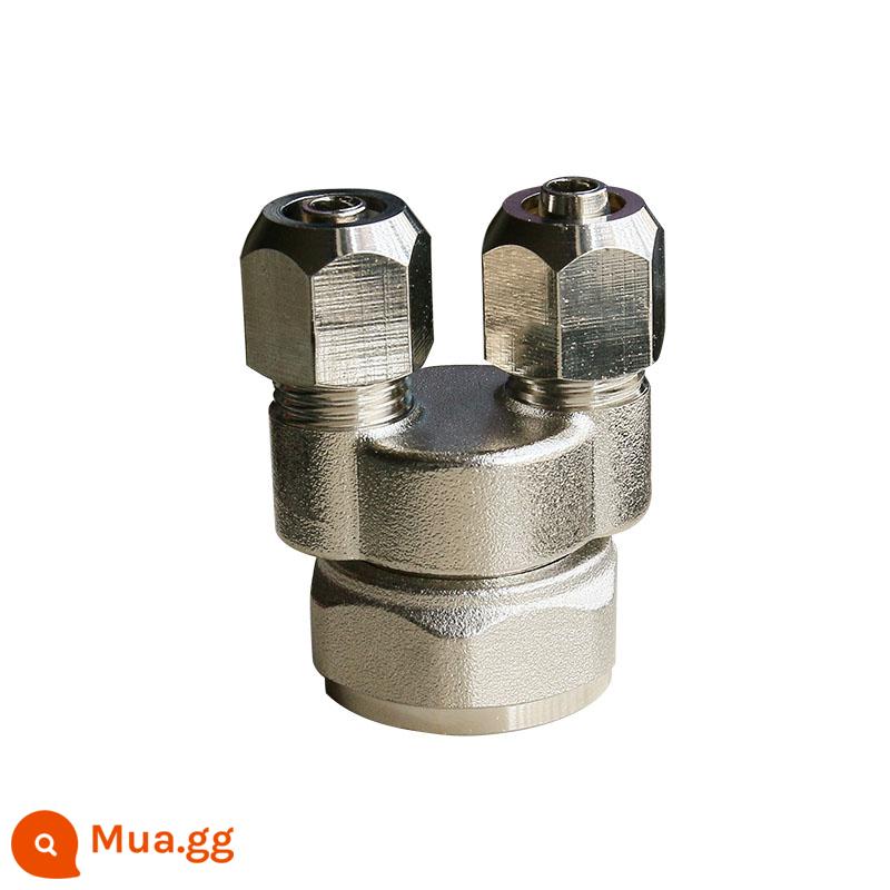 Mới được cấp bằng sáng chế sưởi ấm sàn chia nước khớp 10 đầu mao dẫn 12 bộ chuyển đổi kiểu chùa chia nước nước thu phụ kiện - Một đến hai (có đường kính ngoài 10 và đường kính trong 7 mao quản)