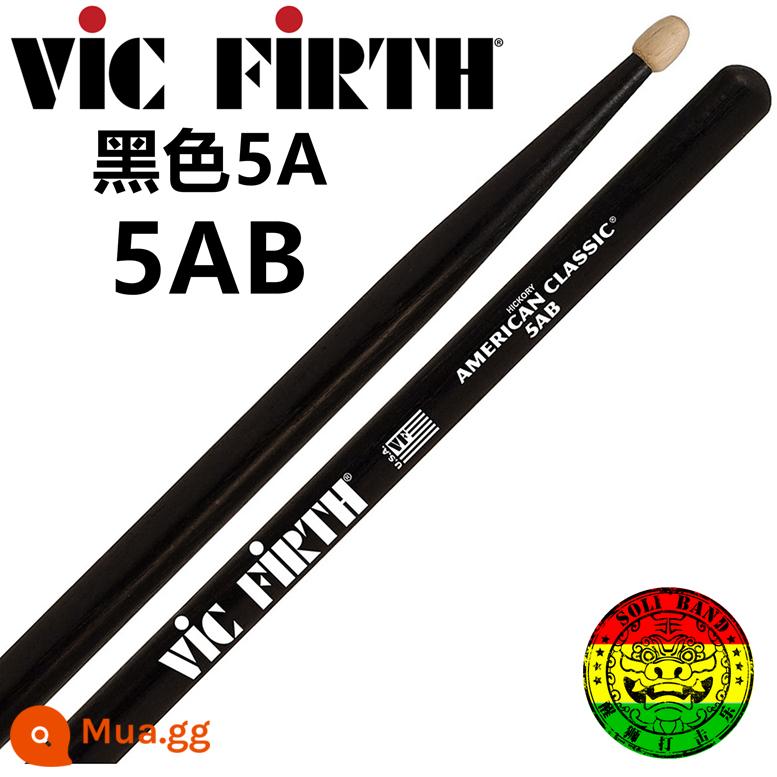 Sư tử đánh thức bộ gõ vic firth 5A kéo dài 5a thanh trống gỗ hickory Mỹ X5A 5AN đầu nylon - Bề mặt sơn đen 5A