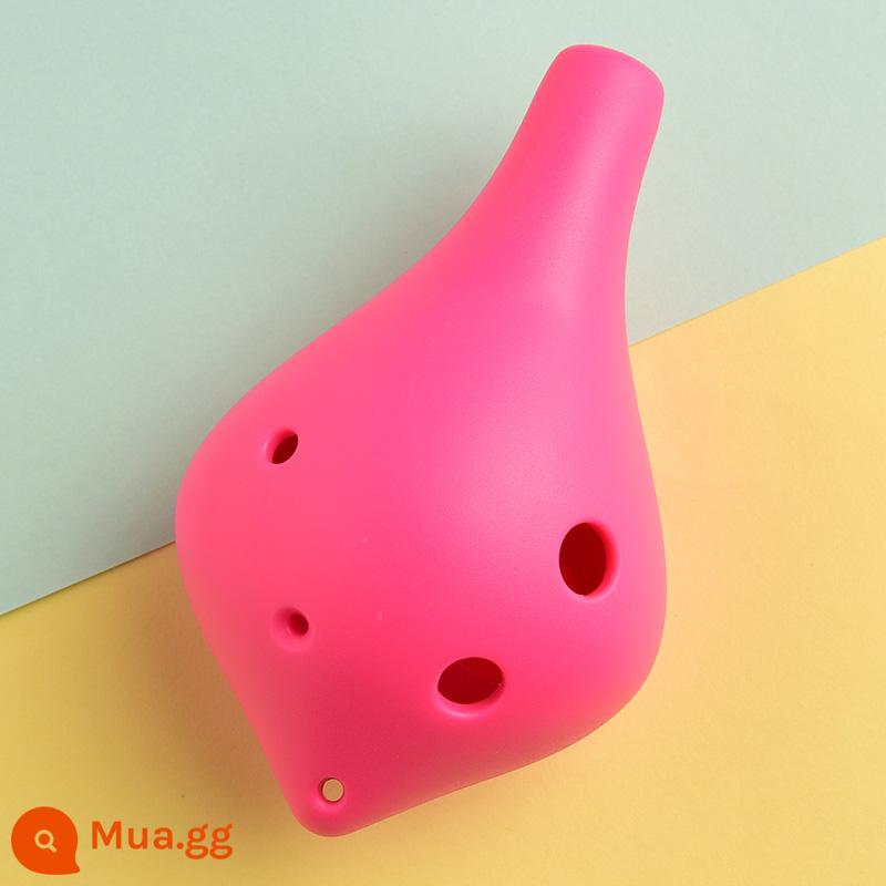 Ocarina 6 lỗ alto C-tune nhựa mới bắt đầu mục nhựa chống rơi 6 lỗ nhựa AC trẻ em học sinh trưởng thành nhạc cụ - Nhựa AC 6 lỗ cao cấp [hồng]