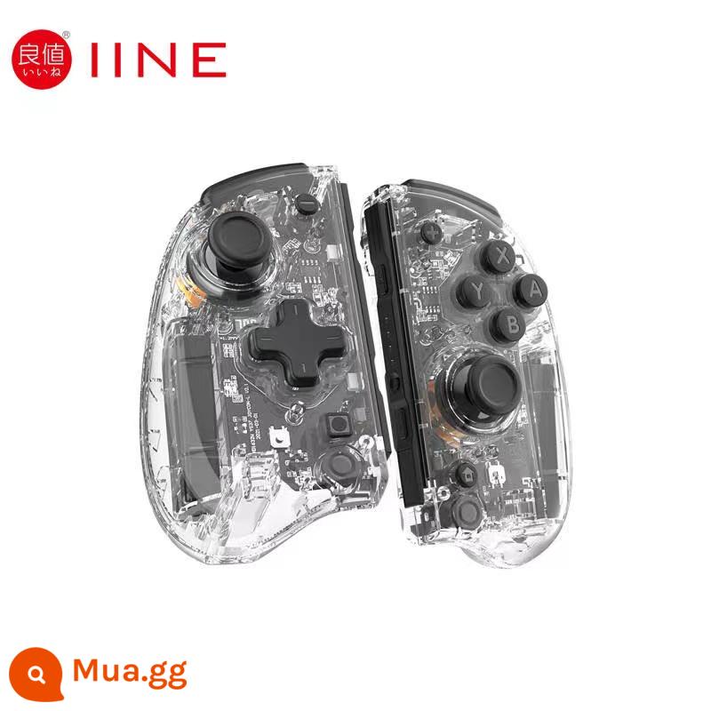 Giá trị tốt Nintendo Switch/OLED Pokémon Zhu Zihong Thiết kế chương trình Bộ điều khiển không dây Bluetooth tự động Burst NS - Tay cầm ưu tú trong suốt có giá trị tốt