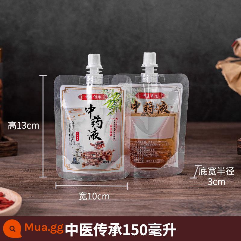 Túi bao bì chất lỏng Trung Quốc Túi sữa đậu nành dùng một lần - Thuốc Đông Y Lá Xanh 150ml