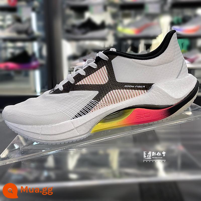 Giày chạy bộ Li Ning 2023 mới siêu nhẹ 20 cho nam và nữ Giày chạy bộ siêu nhẹ bằng lụa có độ đàn hồi cao ARBT001/002 - ARBT001-4 tiêu chuẩn nam trắng/đen