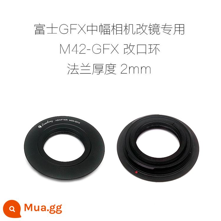 Máy ảnh khung miệng Lianzhong Fuji GFX có vòng nối vòng miệng 2mm M42/M52/M58-GFX - M42-GFX kết hợp