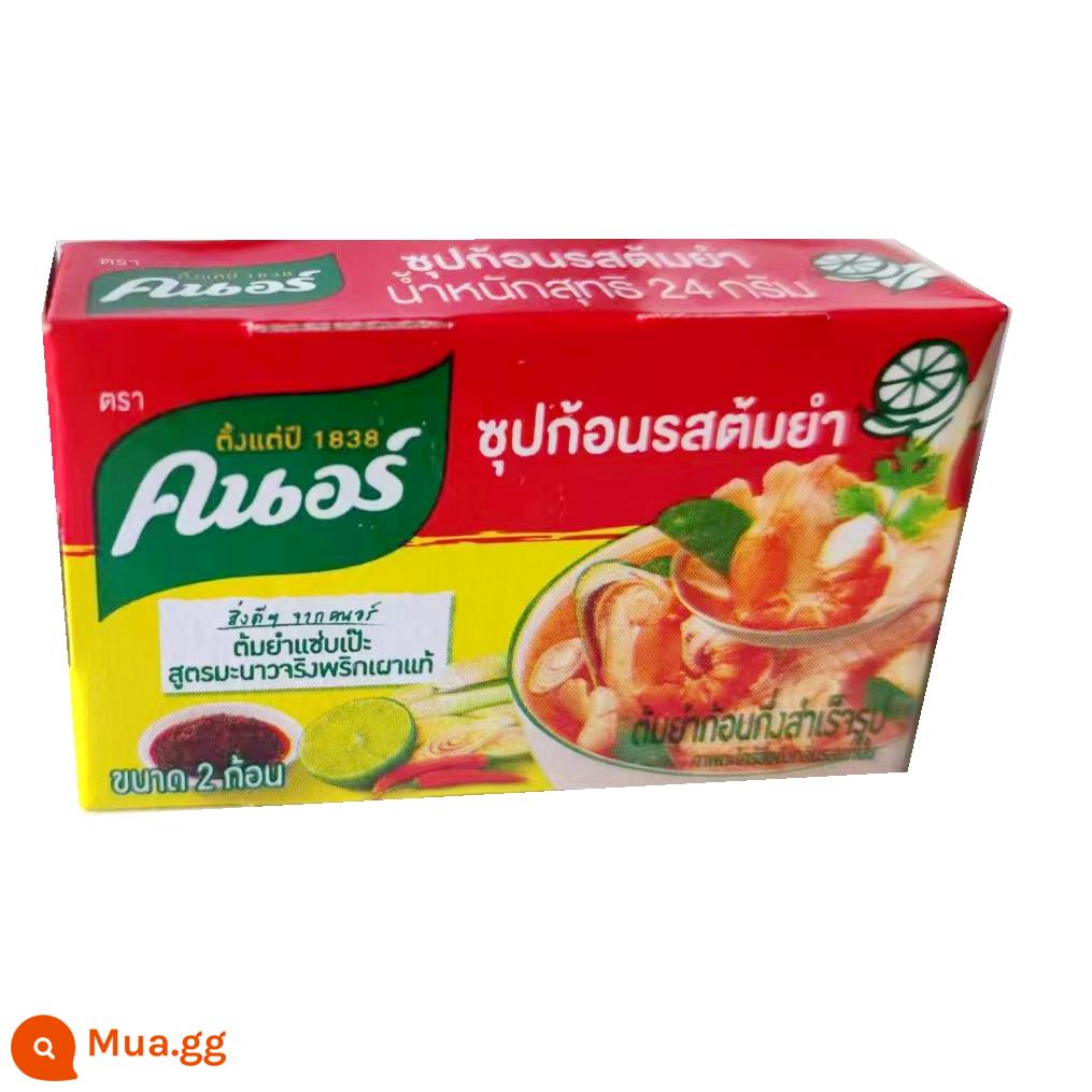 Súp Thái Tom Yum Nguyên liệu đóng gói Gia vị Knorr Nước lẩu chua cay Nước sốt nền Dong Yum Kung nhập khẩu Canh đặc kiểu Thái - 24g 6 hộp nhỏ