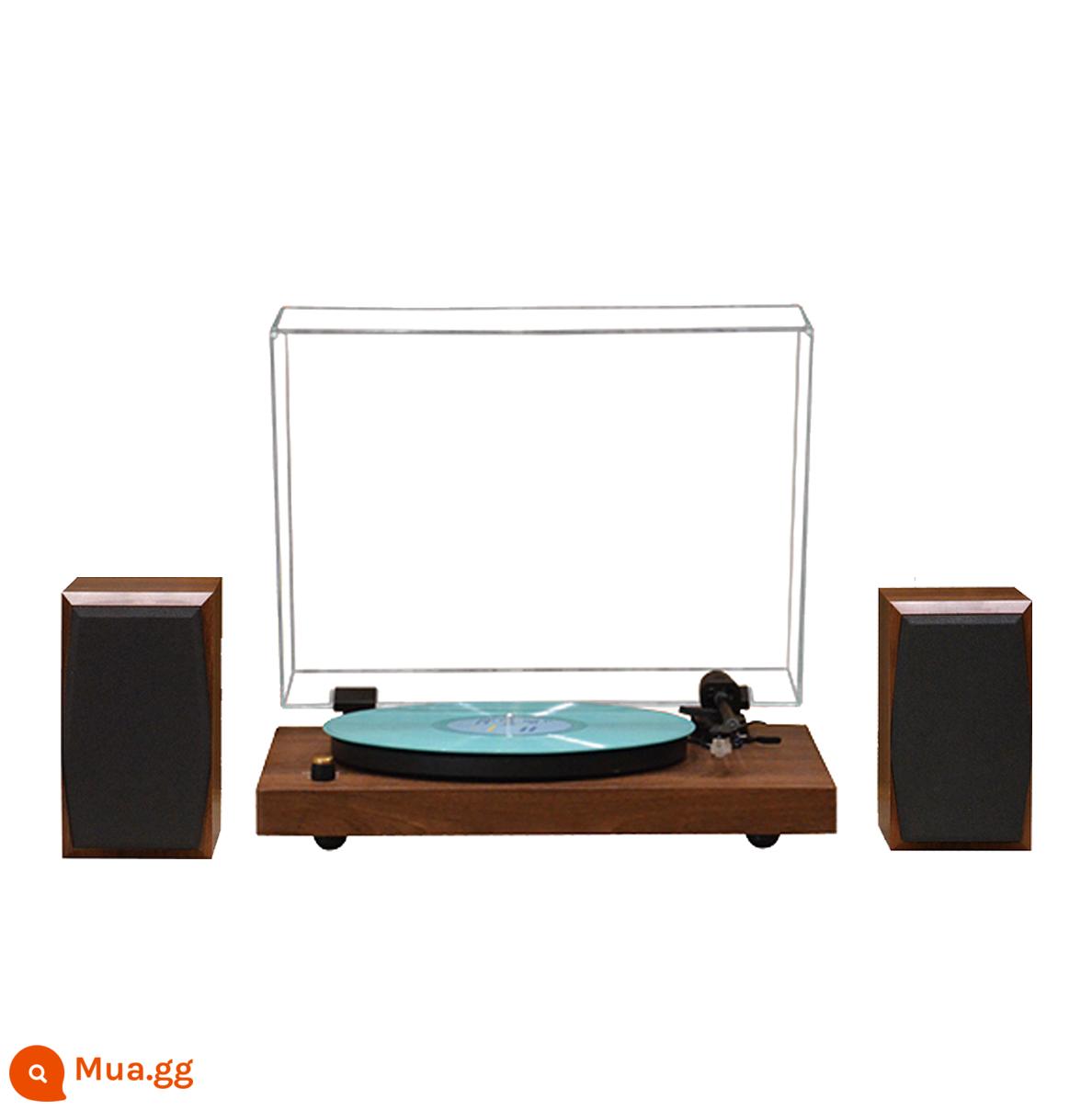 Máy ghi âm vinyl Yolando có loa, máy hát phim LP chuyên nghiệp, hộp kệ sách hai mảnh Bluetooth cổ điển - Máy ghi âm + loa vinyl