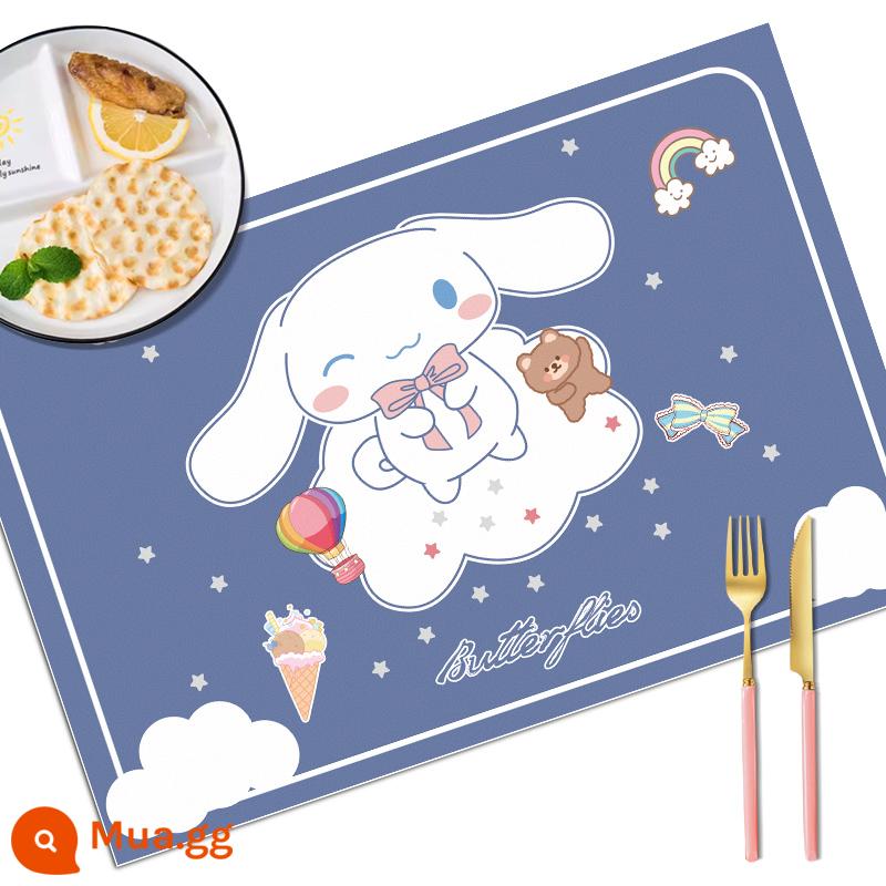 Placemat học sinh tiểu học khăn trải bàn đặc biệt dành cho trẻ em thảm cách nhiệt có thể gập lại thảm trải bàn ăn trưa khăn trải bàn ăn trưa lớp 1 - Nơ da thân thiện với môi trường (không bao gồm túi đựng + chống thấm nước)