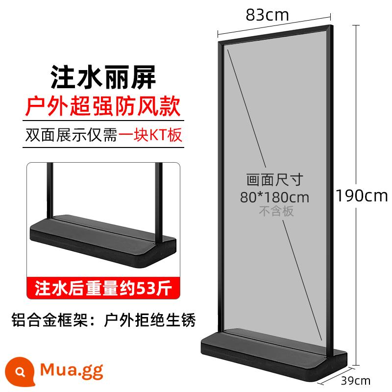 Giá trưng bày Liping dọc từ trần đến sàn kt board poster kệ ngoài trời chống gió biển quảng cáo trưng bày thẻ giá đỡ cuộn - Mẫu siêu chống gió 80X180