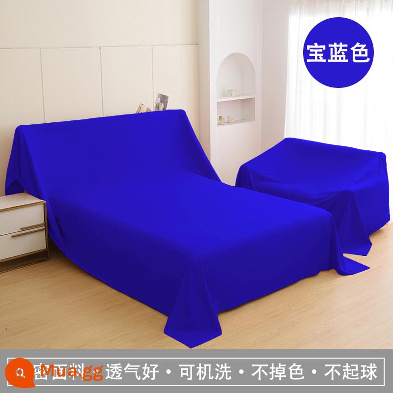 Nội thất vải chống bụi bọc vải hộ gia đình vải chống bụi bọc ghế sofa vải màu xám giường vải che bụi vải chống bụi bọc vải bọc màu xám - màu xanh hoàng gia (được mã hóa)