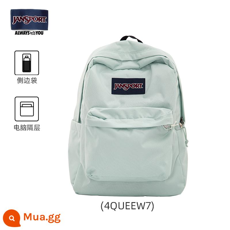 Cửa hàng hàng đầu jansport 23 năm phong cách mới tươi mới và đơn giản Ba lô túi đi học học sinh màu xanh Qingyang Yuanfeng 4QUE - 4QUEEW7-Qingyang (túi bên chai nước + ngăn đựng máy tính) thỉnh thoảng bị rớt hàng tồn kho lẻ tẻ