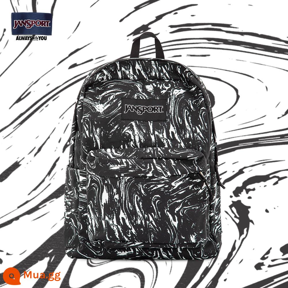 Cửa hàng hàng đầu Jansport 23 năm mới đơn giản và thời trang cơn lốc lúa mì màu xanh lam cặp sách đi học ba lô GH7 - 4QUTGM1-Rye Cyclone--Túi đựng nước bên hông