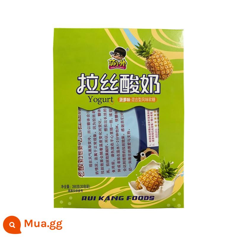 Người nổi tiếng Internet đồ ăn nhẹ thông thường chải sữa chua già kẹo mềm sữa đào trắng vị việt quất 30 que 390g1 hộp - Vị dứa 1 hộp [30 miếng]