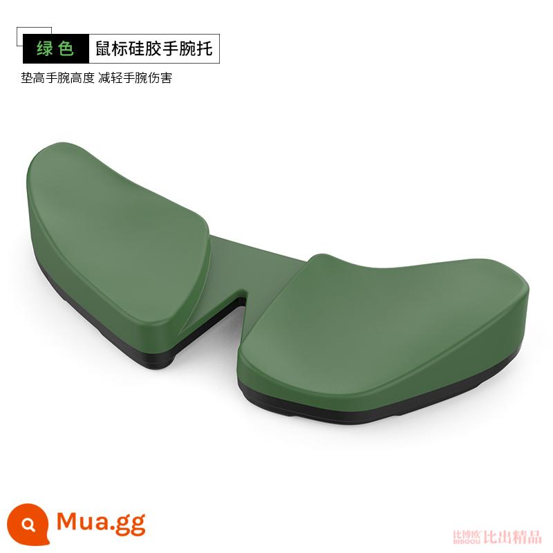 Miếng Lót Chuột Cổ Tay Cổ Tay Cổ Tay Sáng Tạo Cổ Tay Silicone Còn Lại Di Động Cổ Tay Cá Tính Trượt Đệm Lòng Bàn Tay - Màu xanh lá cây [đệm cổ tay]