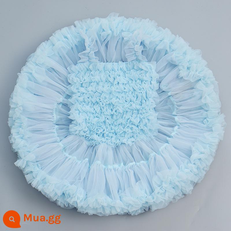 Váy tutu bé gái váy mùa hè váy tutu công chúa váy bé một tuổi váy thỏ thỏ trẻ em - Aisha Glacier Blue Phiên bản nâng cấp Gabon