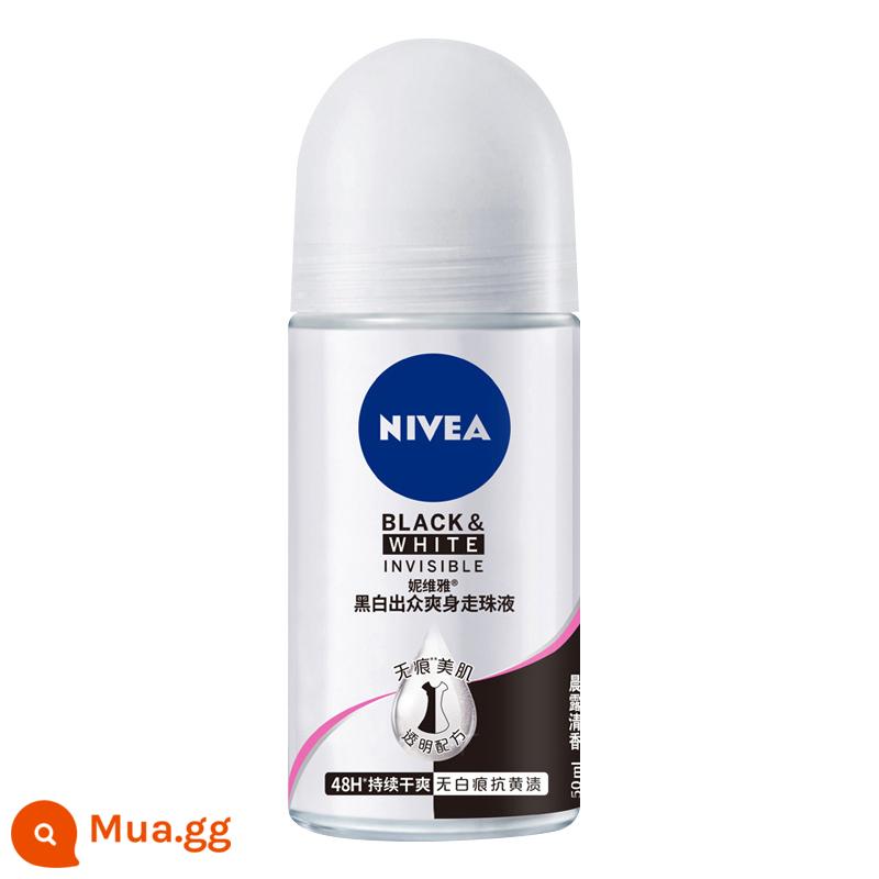 Nivea roll-on liquid antiperspirant dew dành cho nữ lăn nách nam hương thơm lâu nước hoa toàn thân dạng lăn dạng xịt khô hột mồ hôi toàn thân - Nổi bật Đen Trắng 50ml (Nữ)