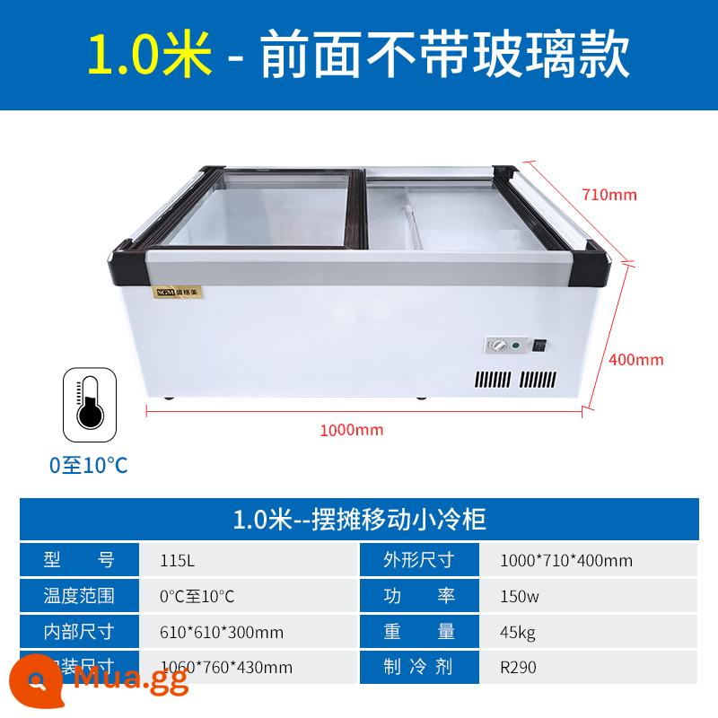 Quầy hàng trưng bày tủ lạnh có thể đóng băng ba bánh xe Fring - 1000*710*400MM