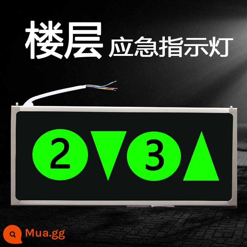 Tiêu chuẩn quốc gia mới cháy khẩn cấp ánh sáng an toàn lối thoát sơ tán ký hiệu tầng ánh sáng kỹ thuật số hiển thị dấu hiệu - 2 xuống 3 lên