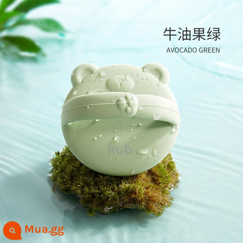 Keyoubi bàn chải tắm cho bé loại bỏ gàu silicone chà bông hiện vật tắm trẻ em chà bùn gội đầu cho bé nguồn cung cấp - Bàn chải gội đầu [Xanh]