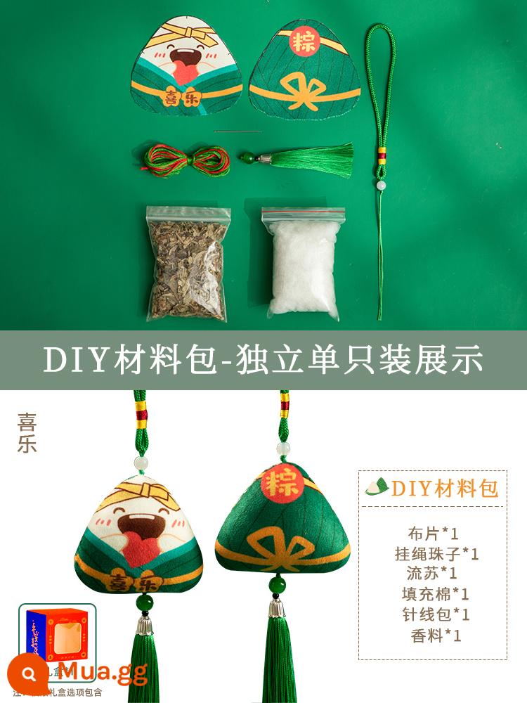 Lễ hội thuyền rồng gói gói handmade tự làm nguyên liệu gói ngải cứu cơm bánh bao thành phẩm mặt dây chuyền gói quà tặng trẻ em - Bộ nguyên liệu DIY-Xi Lê